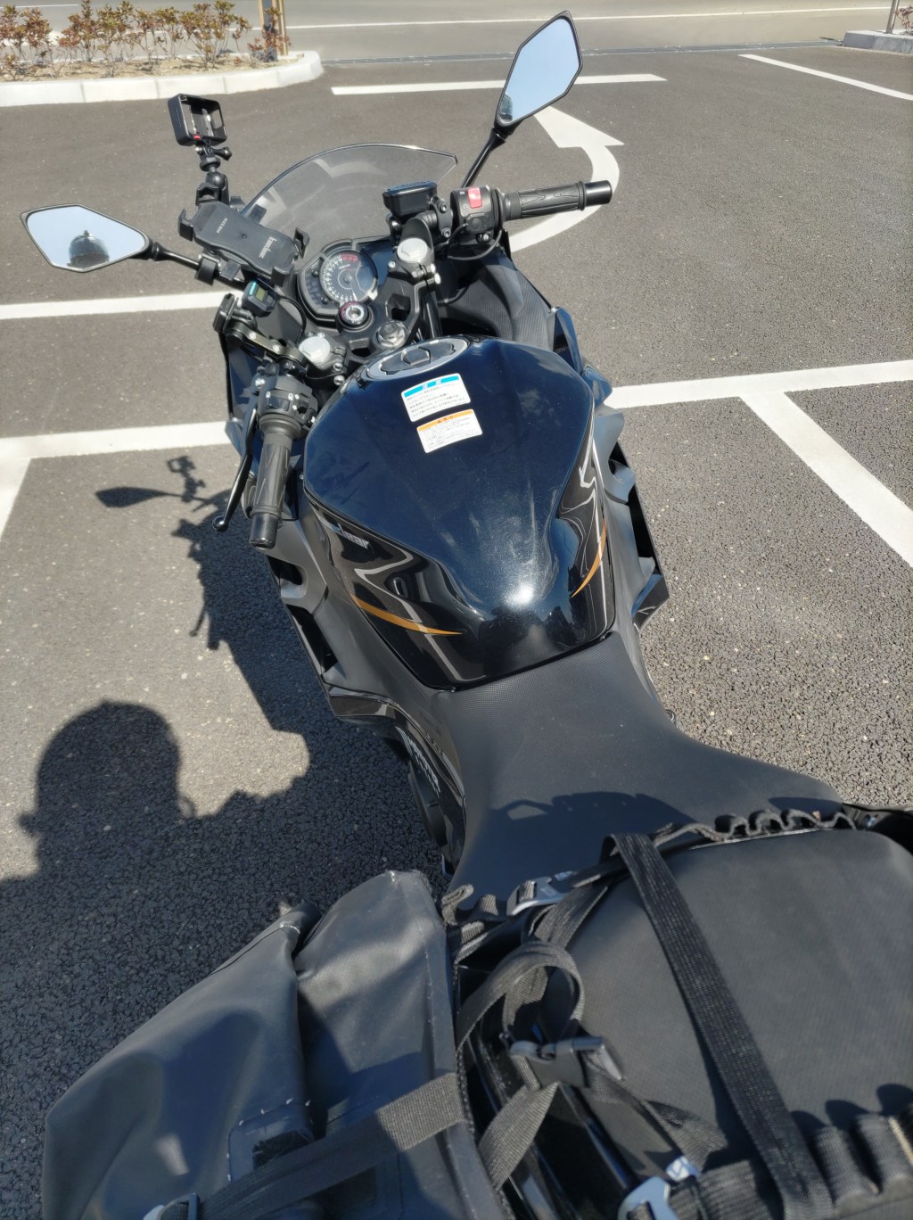 バイク乗っていて…